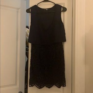 Navy blue lace dress